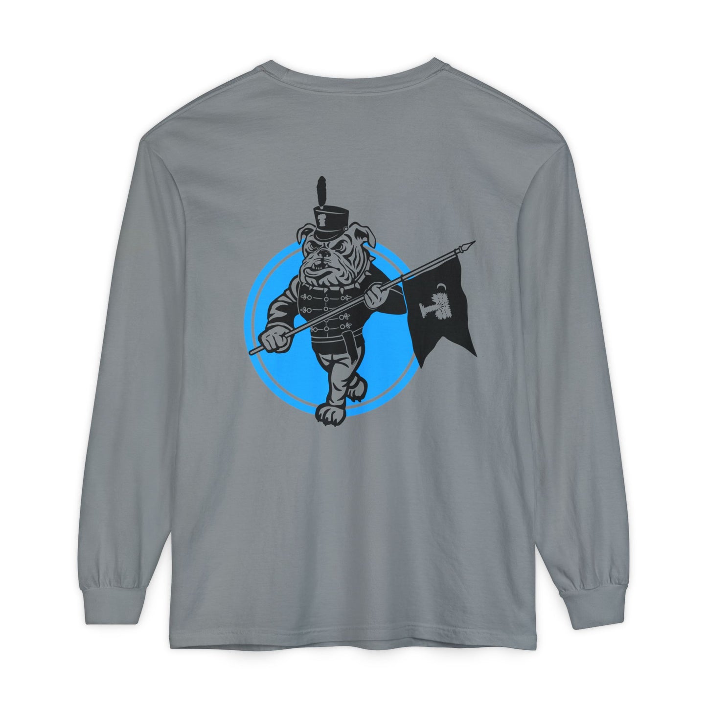 Bulldog Unisex Long Sleeve T-Shirt - Eco-Friendly Garment-Dyed Tee