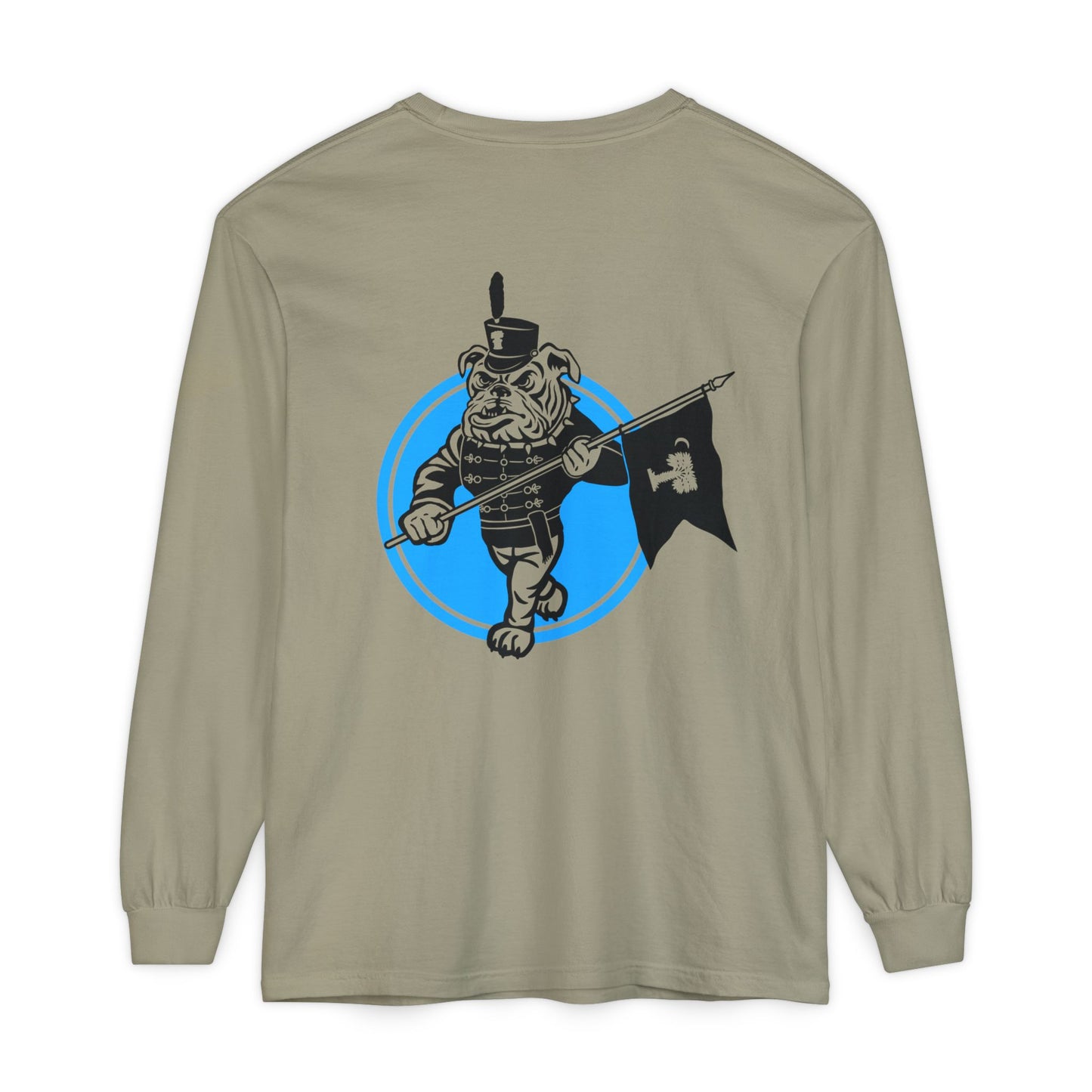 Bulldog Unisex Long Sleeve T-Shirt - Eco-Friendly Garment-Dyed Tee