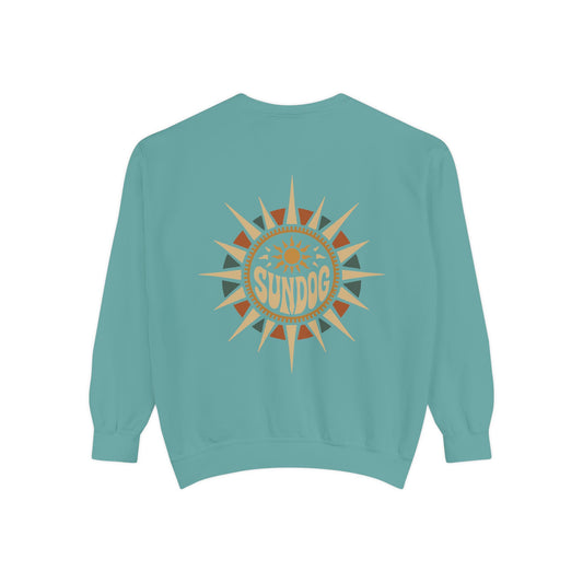 Sun Dog Retro Boho Crewneck