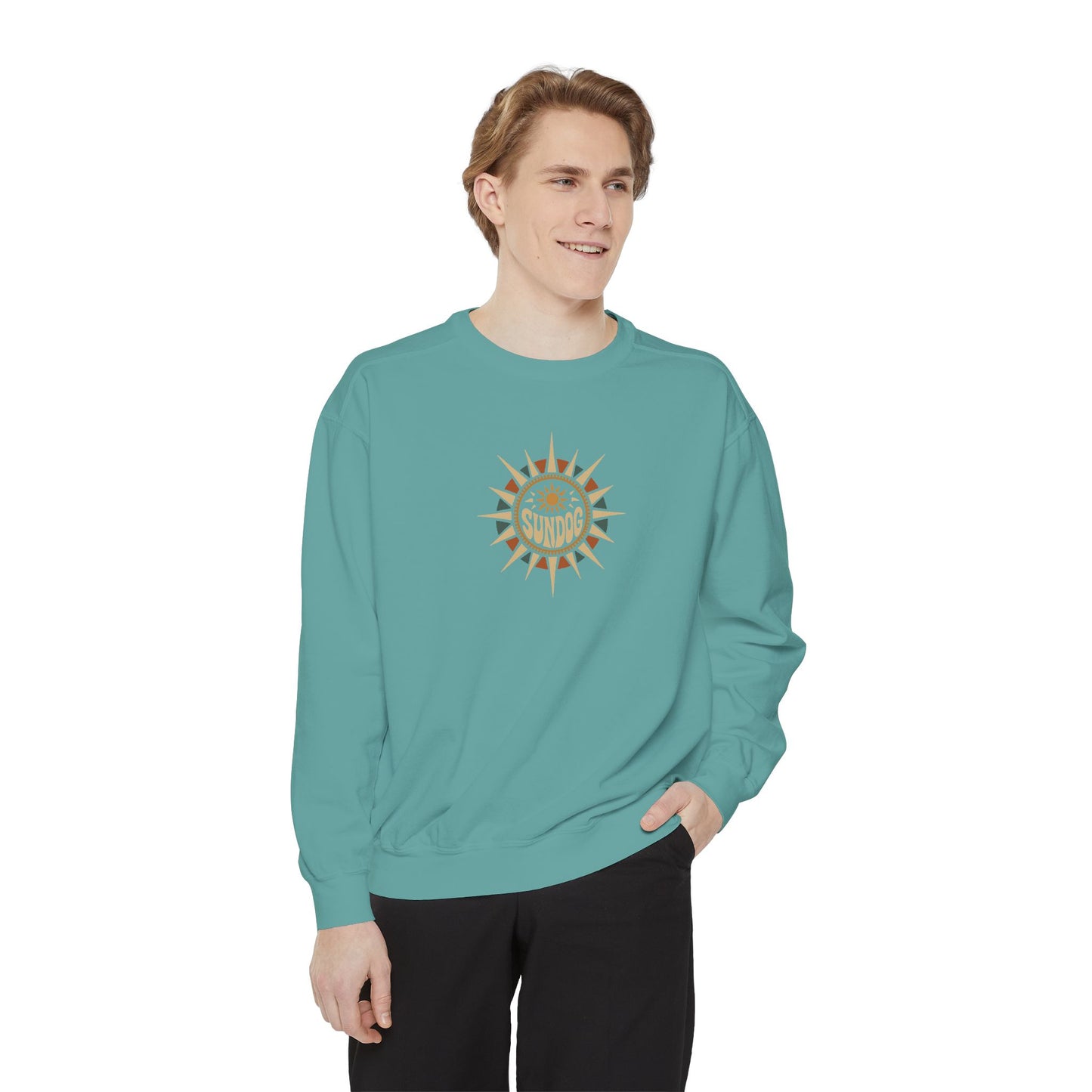Sun Dog Retro Boho Crewneck