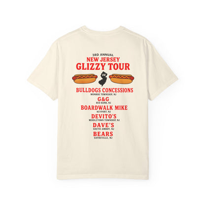 Glizzy Tour T-Shirt — 'New Jersey Glizzy Tour' Hot Dog Festival Tee