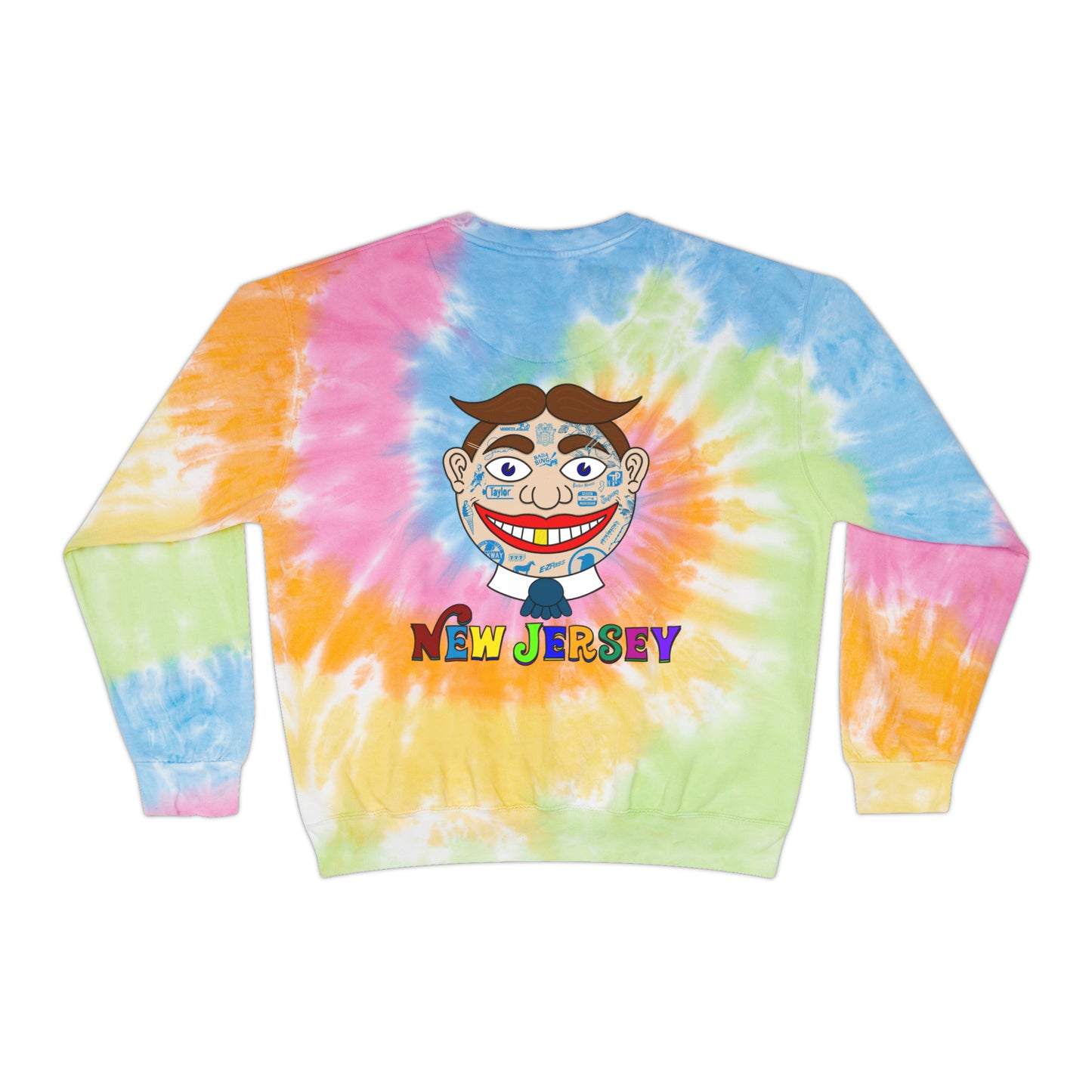 New Jersey Crew Neck Tie Dye Sweatshirt