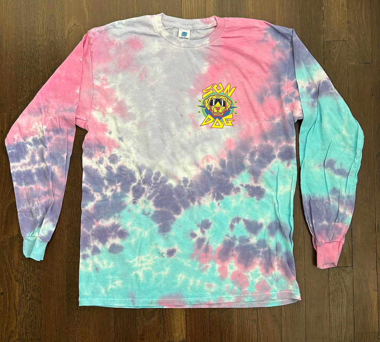 Sun Dog "Good Vibes" Tie Dye Long Sleeve Shirt