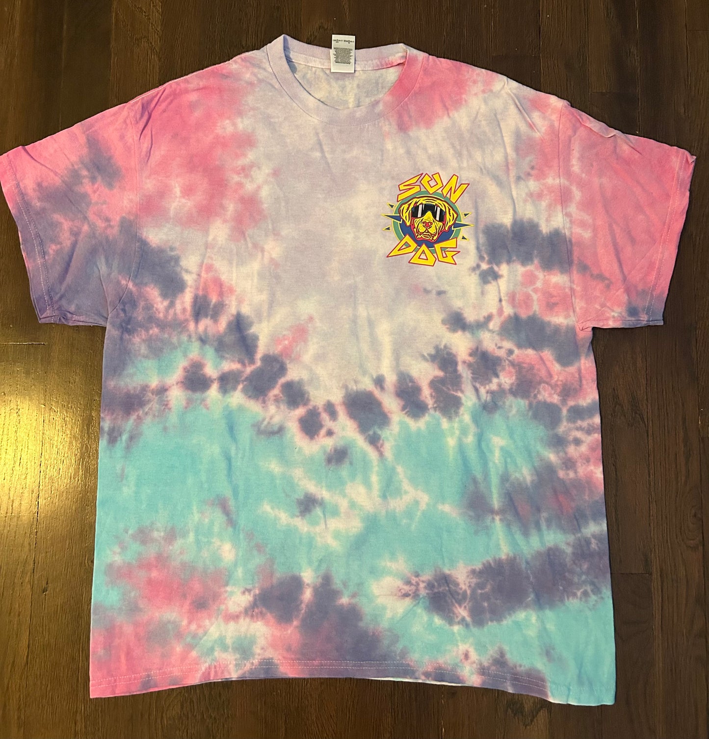 Sun Dog "Good Vibes" Tie Dye Short Sleeve Shirt